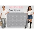 thumbnail image 7 of MOYIKO Blouses for Women Pleated Button Puff Short Sleeve Shirts Dressy Casual V Neck Tunic Tops Summer Shirts, 7 of 7