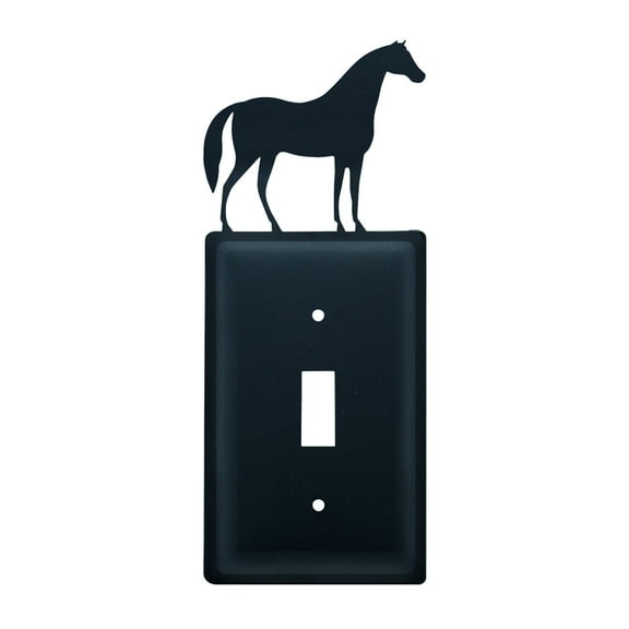 (Price/Each)Village Wrought Iron ES-68 Horse - Single Switch Cover