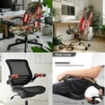 thumbnail image 2 of Xoenoiee Deer American Flag Camo Print Office Chair Cover Universal Chair Seat Covers with Armrest Covers, 3 Pieces Stretchable Computer Chair Slipcover Washable Rotating Desk Chair Protector, L, 2 of 6