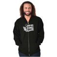 thumbnail image 5 of Seattle WA Space Needle Always Wet Zip Up Hoodie Men's Women's Brisco Brands L, 5 of 6