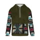 thumbnail image 3 of Sudadera con capucha para hombre, moderna, con cordón ajustable y bolsillo, estampada, deportiva y de ocio, sudadera con capucha, blusa de poliéster para hombre, 3 of 4
