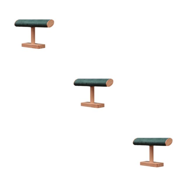 Baohd Jewelry Display Rack | Showcase Bracelet Collection Durable And Eco-friendly Wood Bracelet Display Display Stand Green 3Set
