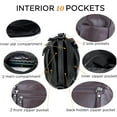 thumbnail image 4 of 10 Pockets Crossbody Purses for Women Medium Pocketbooks Lightweight Ladies Satchel Bag Multi Pocket Shoulder Handbag, 4 of 5
