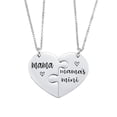 thumbnail image 2 of Xihbxyly Conjunto de Collar para Madre E Hija, de Acero de Titanio, Diseño Elegante, Regalo Especial para El Día de La Madre, Versátil para Uso Diario, Cadena de 45 Cm de Largo, Juego de 2 Piezas., 2 of 6