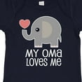 thumbnail image 4 of Inktastic My Oma Loves Me Grandchild Boys or Girls Baby Bodysuit, 4 of 5