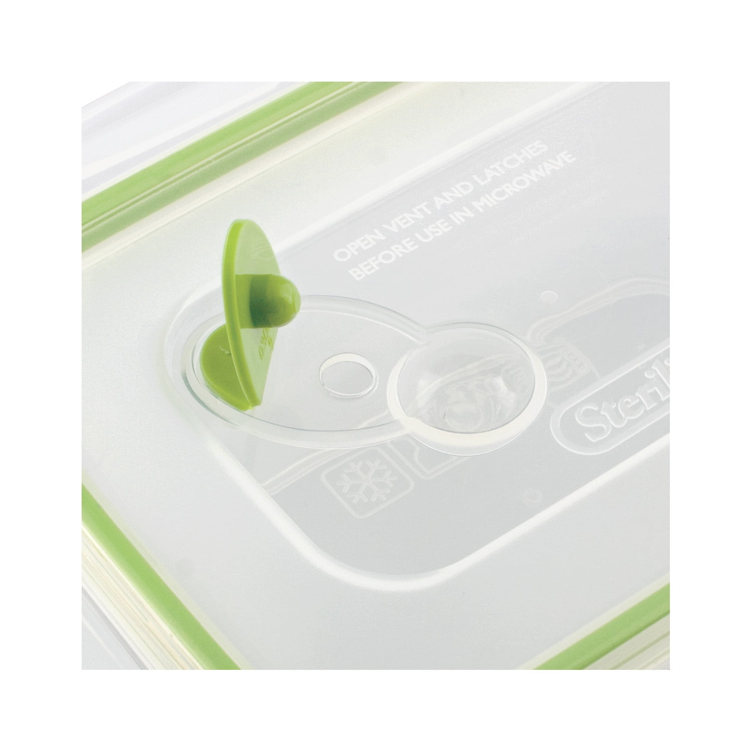 Sterilite Ultra•Seal™ 3.1 Cup Rectangle, Latching Food Storage Container, Airtight Watertight Seal, Green, 6 Count