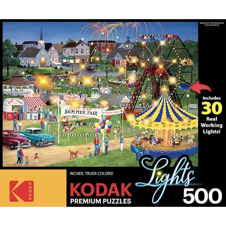 Cra-Z-Art Kodak 500-Piece Country Fair Light-up Jigsaw Puzzle