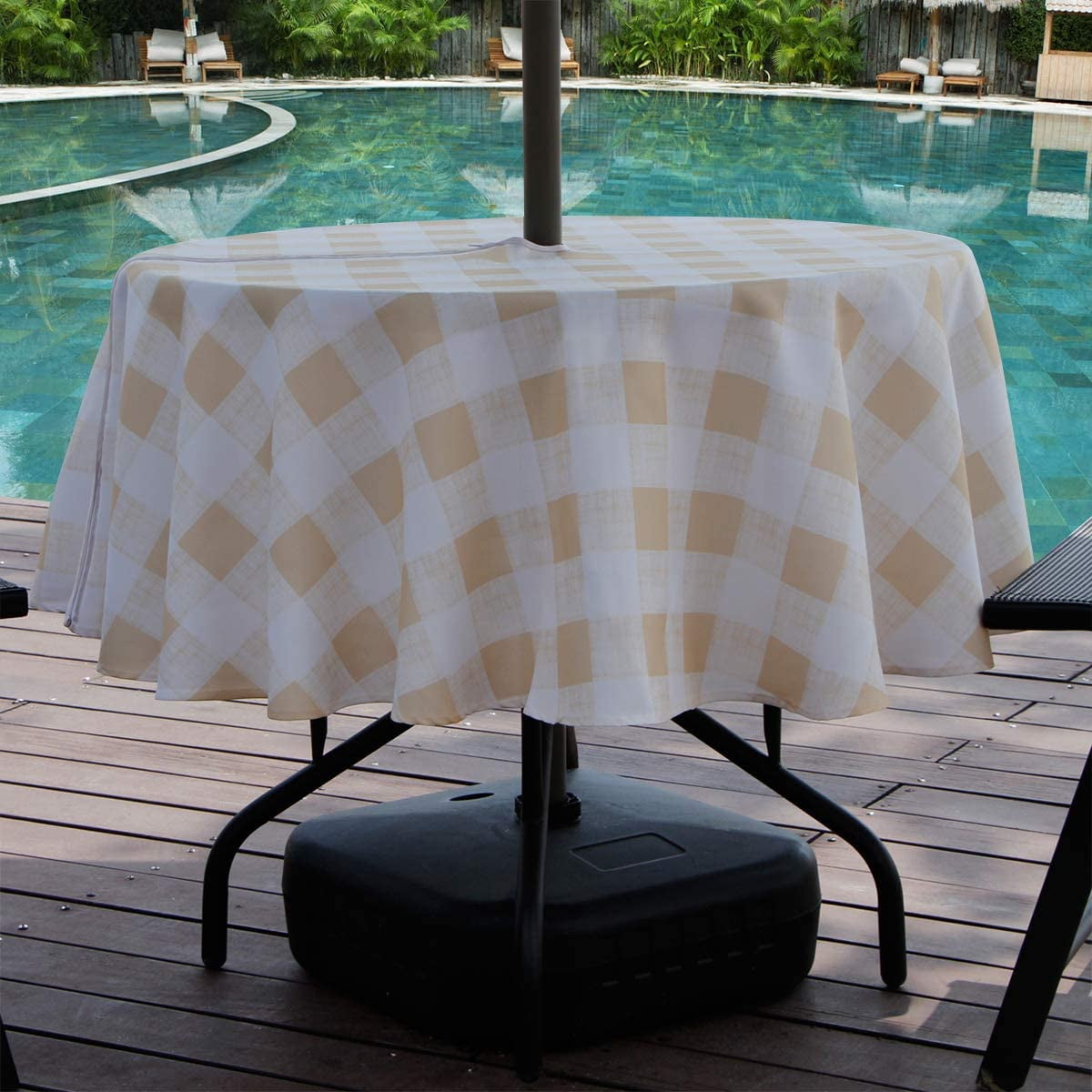 square outdoor umbrella tablecloth