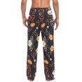 thumbnail image 4 of FORMRS Mens Pajama Pants with Pockets Sleepwear Lounge Bottoms Sizes S-2XL, Black Floral Pattern, 4 of 7