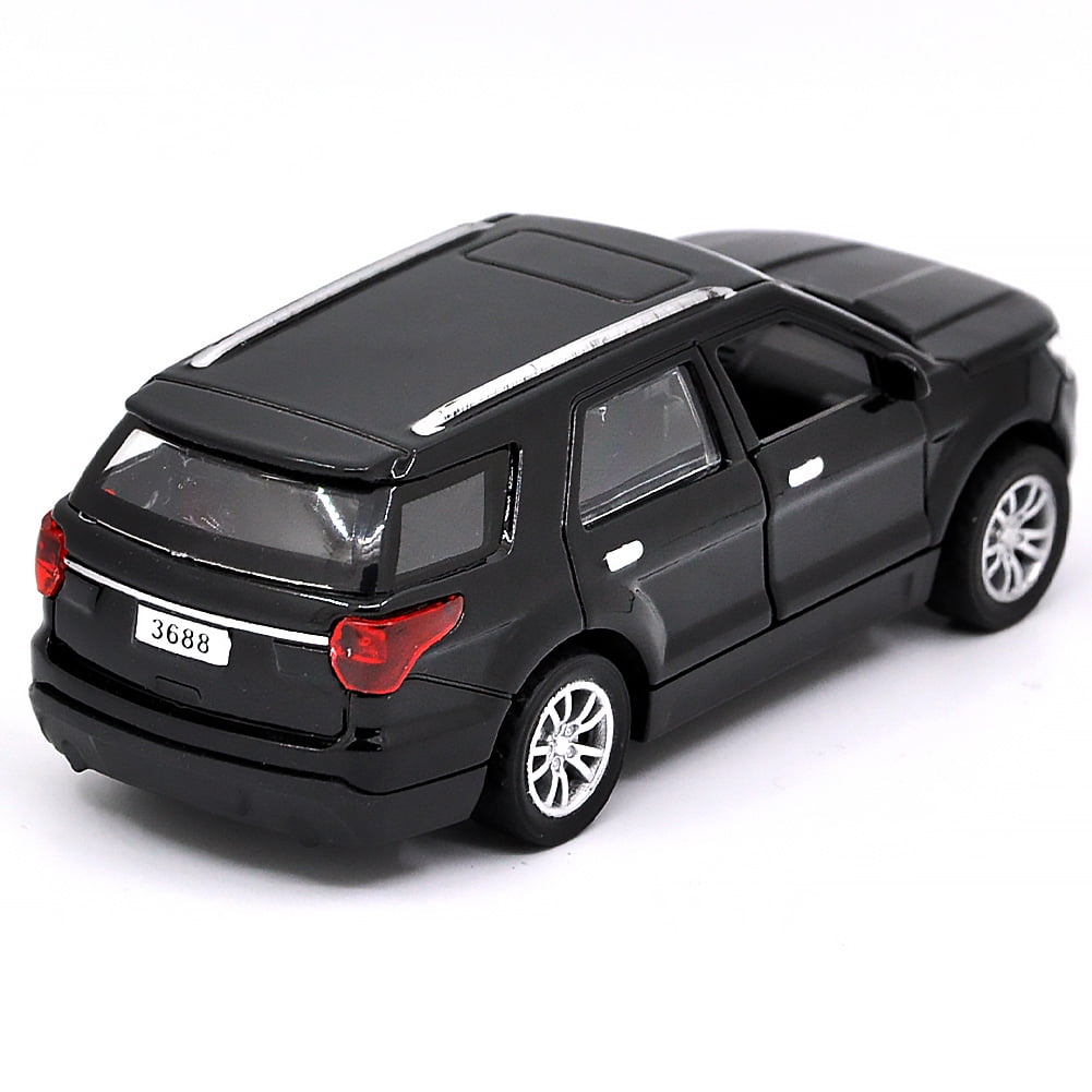 1: 36 is suitable for Ford Explorer alloy die-casting metal car models, with sound, light, and rebound functions, children's toy car collections, boys' birthday gifts