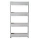 thumbnail image 1 of Estante de almacenamiento delgado con espacio entre estantes, accesorios de almacenamiento para el hogar Gris 4 capas, 1 of 8