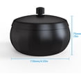 thumbnail image 6 of Ashtray for Cigarette  Stainless Steel Ashtray, Smokeless Odorless Ash Tray with Lids, Tabletop Ashtrays For Home Office Outdoor Balcony (Black), 6 of 7