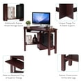 thumbnail image 6 of Topbuy Wooden Corner Computer Desk with Drawer Office Study Table Walnut, 6 of 9