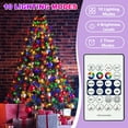 thumbnail image 6 of Christmas Tree Lights Christmas Fairy LED String Light AYAMAYA Waterproof Color Changing Rope Light for Garden Indoor&Outdoor Decorations Ornaments for Party (Fit 5-9ft Xmas Tree), 6 of 7