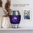 thumbnail image 6 of MUKTIVE Daisy Cremation Urns for Adults Ashes Female - Large Purple Urns for Human Ashes Adult Men - Memorial Urn for Male Adults - 10 Inch Urn for Cremated Remains, 6 of 7