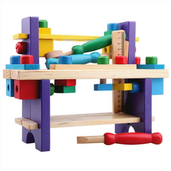 Multifunctional Play Workbench for Children Wooden