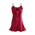 thumbnail image 2 of Vestido de falde tirantes básicos con dobladillo de hode loto de satén de talgrande pamujer borgo3XL, 2 of 6