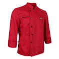thumbnail image 1 of Chef Jacket Coat Uniform Long Sleeve Hotel Kitchen Cook Apparel 2XL, 1 of 9