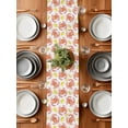 thumbnail image 6 of Summer Orange Crab Yellow Lemon Table Runner-36 Inch Long Abstract Marine Life Table Runners Linen Burlap Tablerunner for Kitchen Dining Room Holiday Party, 6 of 9