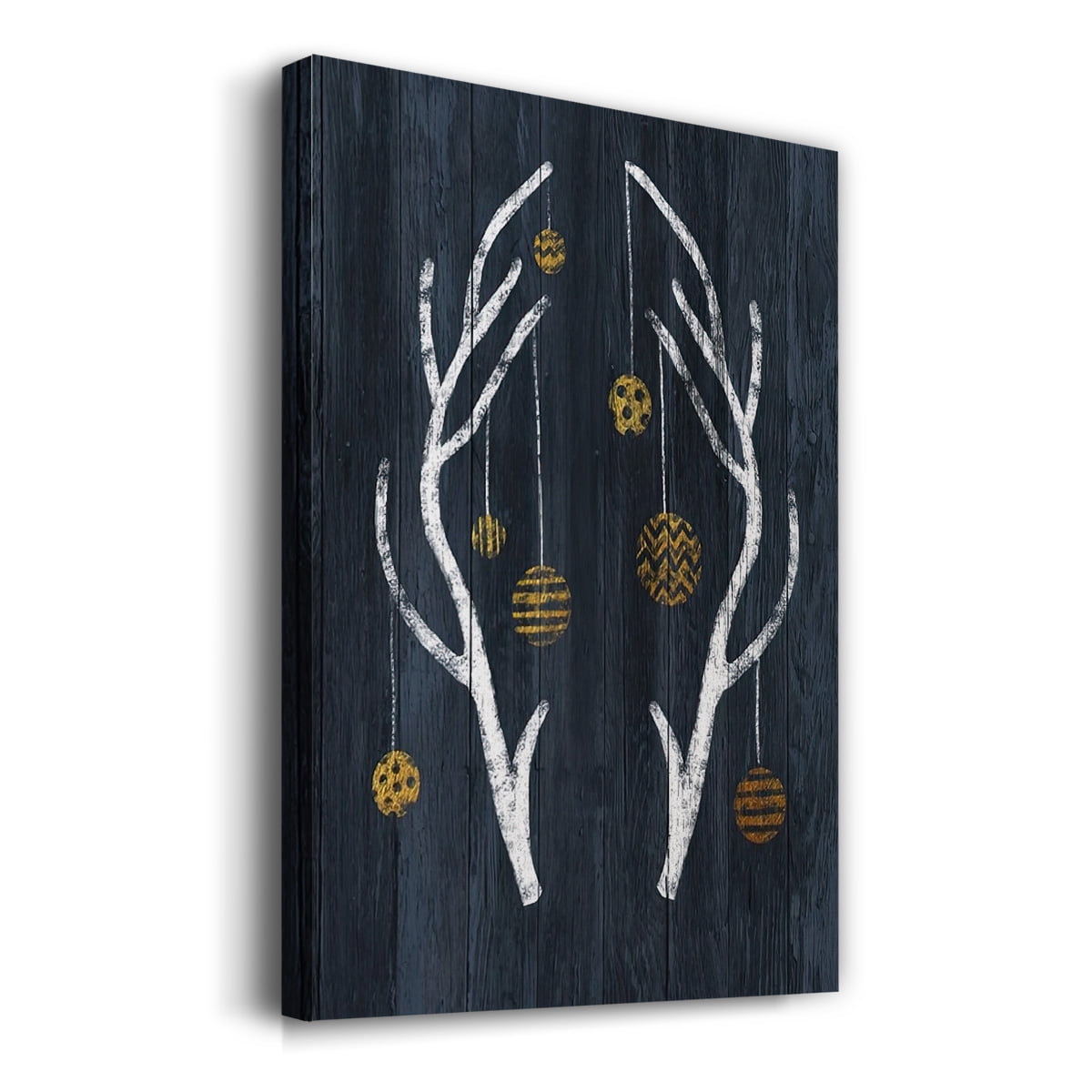 Antlers & Ornaments- Gallery Wrapped Canvas