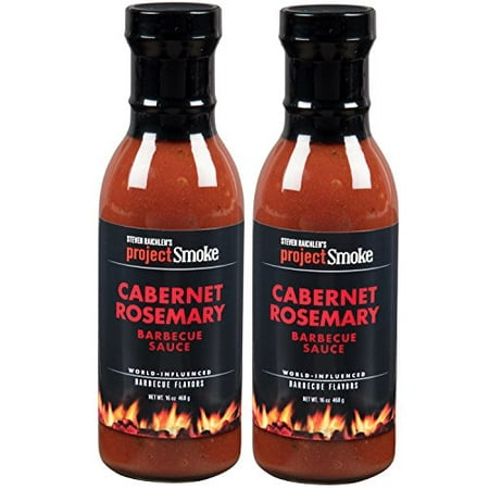 Steven Raichlen Project Smoke BBQ Barbecue Sauce-Cabernet Rosemary 2 Pack Barbeque