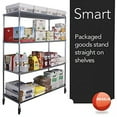 thumbnail image 3 of Resilia Wire Rack Shelf Liners - 4 Pack, 24" x 48", Black Vinyl, 3 of 11