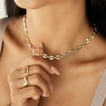 thumbnail image 3 of Gold Chain Necklace Cross Necklace for Women, 3 of 8