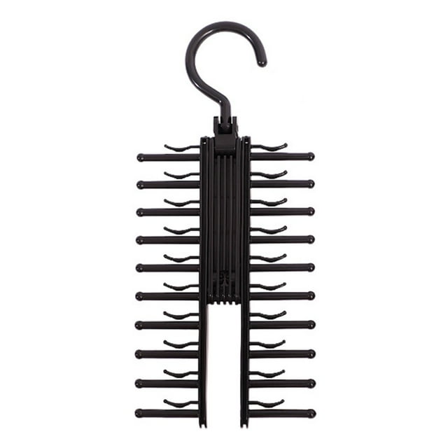 EASTIN Tie Rack Hanging 20 Slot Rotatable Replacement Home Closet Wardrobe Scarf Belt Headband Necktie Holder Organizer Hanger