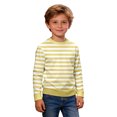 thumbnail image 3 of oqasdz Girls Sweatshirt Kids Children Striped Long Sleeve Crewneck Sweatshirt for Boys Fashion Pullover Top Loose Fit Casual Outwear, 3 of 5