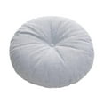 thumbnail image 2 of Cojín de asiento de 17,7 pulgadas con funda de lino y almohada de meditación con relleno de algodón PP y ventana. Azul claro, 2 of 8