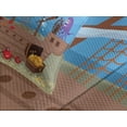 thumbnail image 4 of Ambesonne Pirate Quilted Bedspread Set 3 Pcs, Ship Underwater Animals, Queen Size, Multicolor, 4 of 5