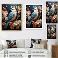 thumbnail image 4 of Designart "Vibrant Strokes Bird Liberation I" Animals Bird Picture Framed Wall Decor, 4 of 5