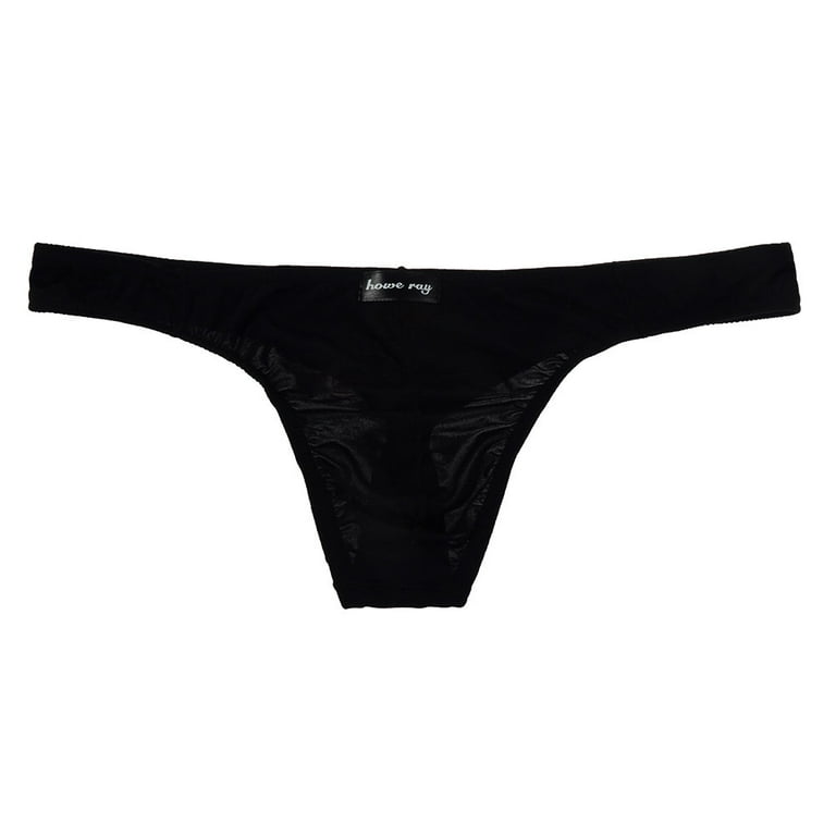 Sksloeg Men G-String Jockstrap 2023 Low Rise T-Back Thongs Underwear Solid  Sexy Underpants Red L,（1Pcs) 