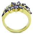 thumbnail image 3 of Women's Stainless Steel Engagement Ring with AAA Amethyst Cubic Zirconia - Size 5, 3 of 5
