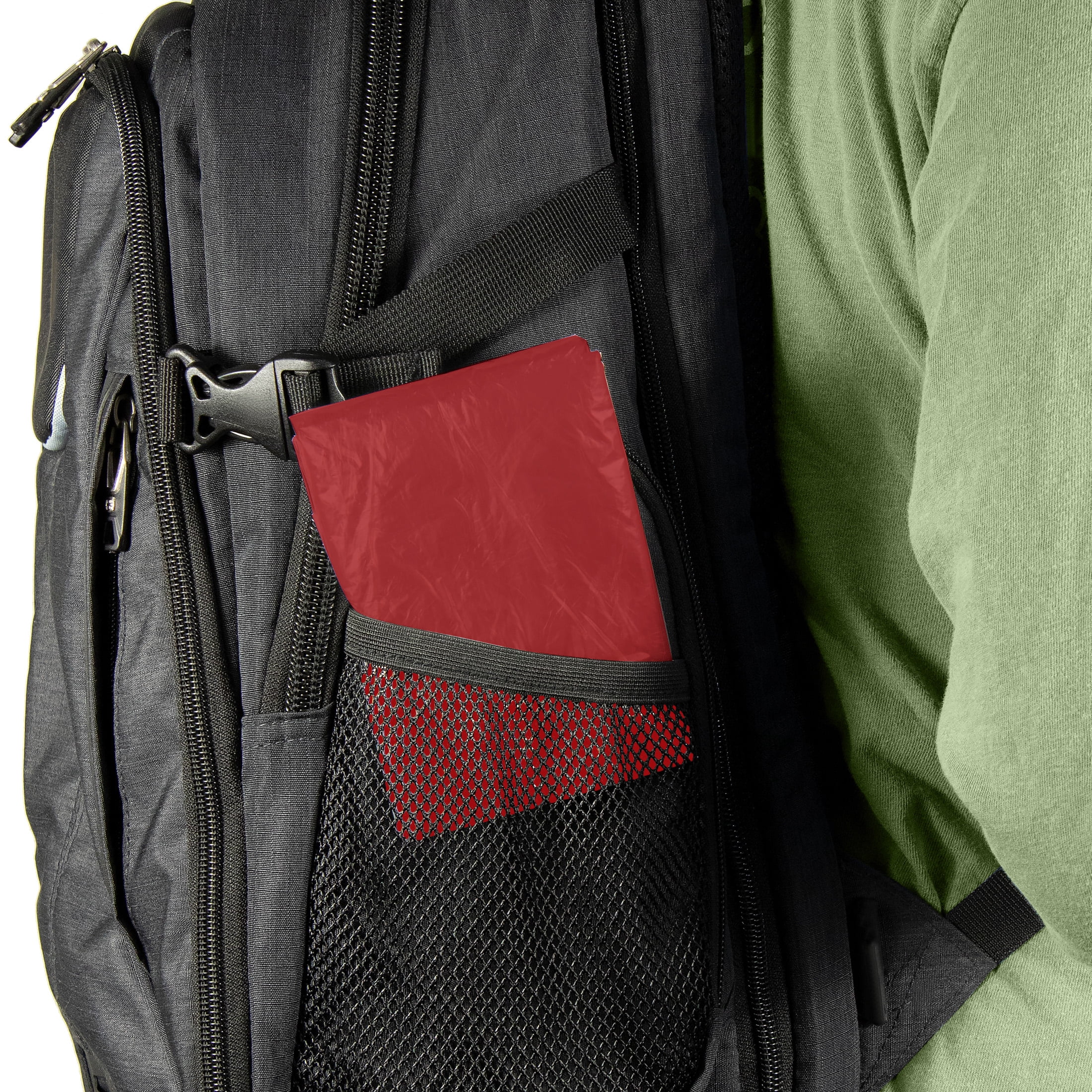 Ozark Trail Red Emergency Poncho - 25 pack