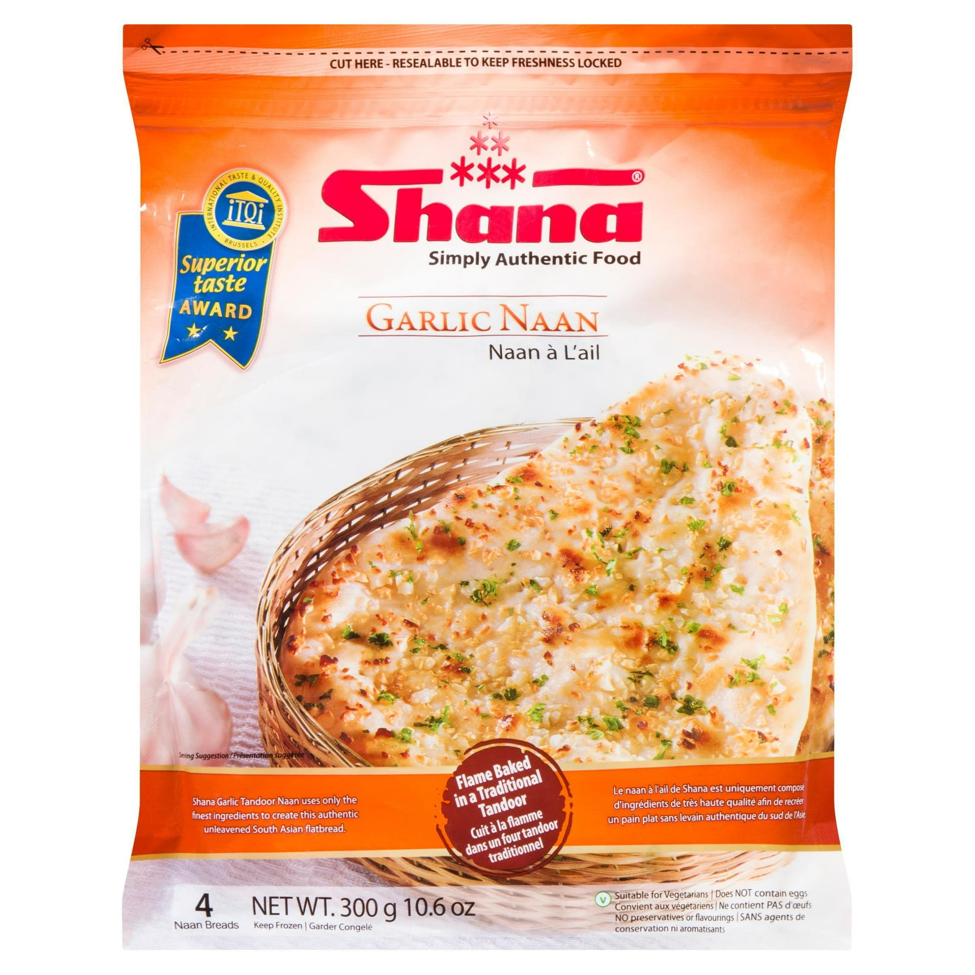 Shana Garlic Naan, 300g