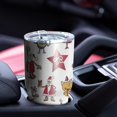 thumbnail image 4 of 30oz White Christmas Santa and Character Pattern Tumblers Stainless Steel Tumbler with Lid and Straw,Vacuum Insulated Double Wall Travel Tumbler Cups Mug with Cleaning Brush for Coffee,Tea, 4 of 7