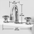 thumbnail image 6 of VIGO Wythe Widespread Bathroom Faucet in Chrome, 6 of 13