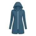 thumbnail image 6 of Miqool Women's UPF 50+ Swimsuit Cover Up Lightweight Long Sleeve Full Zip up Sun Protection Long Hoodie Jacket for Outdoor Running Hiking with Pockets, 6 of 6
