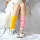 thumbnail image 2 of Calcetines de mujer de estilo coreano de punto de color caramelo de estilo japonés para las cuatro estaciones, calcetines apilados de color sólido elásticos con tubo central, 2 of 6