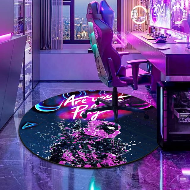 E-Sports Creative Chair Mat Boy Handle 3D Effect Carpet Hotel Game Theme Bedside Blanket