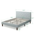 thumbnail image 2 of Zinus Shalini 41" Upholstered Platform Bed, Sage Grey, Queen, 2 of 8