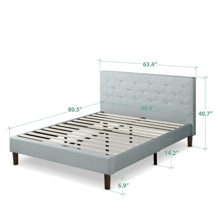 Zinus shalini platform full sage grey deals