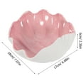 thumbnail image 3 of Zoyueyie Shell Bowl Ceramic Serving Dish Candy Nut Storage Bowl Ocean Mediterranean Nautical Decoration for Home Hotel Restaurant, 3 of 10
