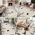 thumbnail image 5 of Spring Botanical Area Rugs 6'x9', Washable Small Throw Rugs for Kitchen Dining room, Black Eucalyptus Butterfly Rustic Indoor Outdoor Rug Non-Slip Low Pile Carpet Runner Reversible Floor Mats, 5 of 8