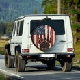 thumbnail image 2 of Yuyamidu Dog Paw Spare tire Cover Ameican Flag Wheel Protectors Universal Wheel Covers Fit for RV SUV Truck Camper Travel Trailer, 2 of 5