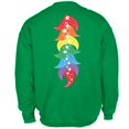 thumbnail image 2 of Halloween Rainbow Heart Unicorn Costume Pony Mens Sweatshirt, 2 of 2