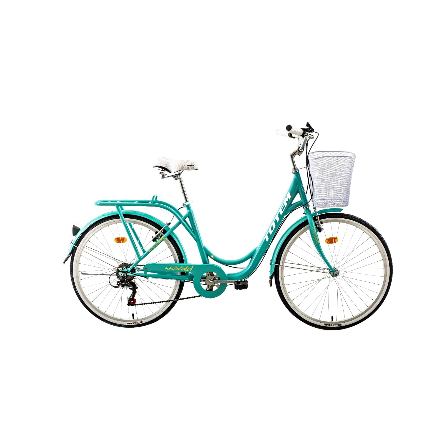 Bicicleta City Dama Aro 26 Turquesa