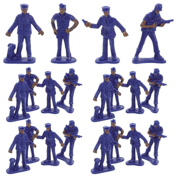 50pcs Realistic Policeman Toy Figure Set for Sand Table Decoration Miniature Police Character Models for Desktop Adornment Micro Landscape Ornaments