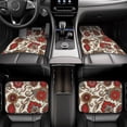 thumbnail image 6 of ZICANCN Waterproof Car Floor Mats Full Set, Traditional Red Paisley Floral Automotive Carpet Mats for Vehicle Trucks Suv Jeep, 4 Pieces, 6 of 6